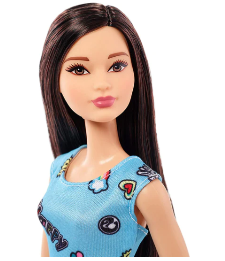 Barbie doll blue dress clearance