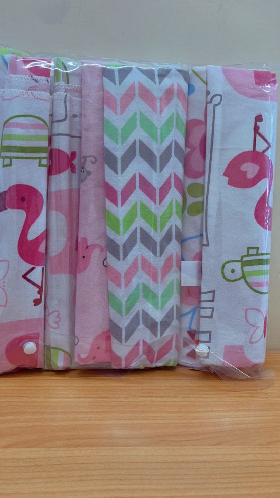 4PC Pretty Cotton Shawl Baby Girl Newborn Baby Flannel Blanket - Image 3