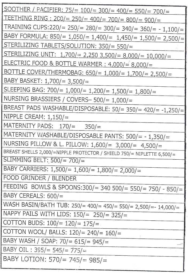 Shopping For A Newborn Baby List Newborn Baby